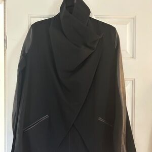 Spanx Leather Wrap Coat